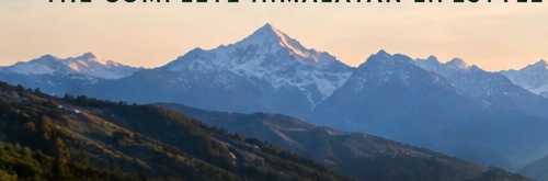Mountain valley at golden hour